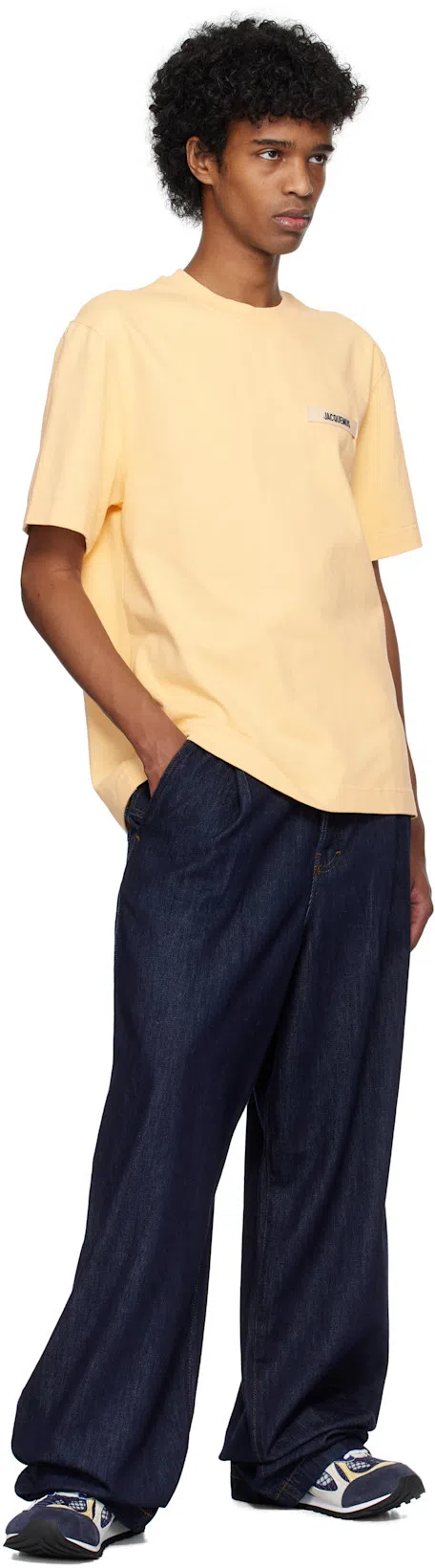 JACQUEMUS Le T-shirt Gros Grain Cotton T-shirt In Neutral