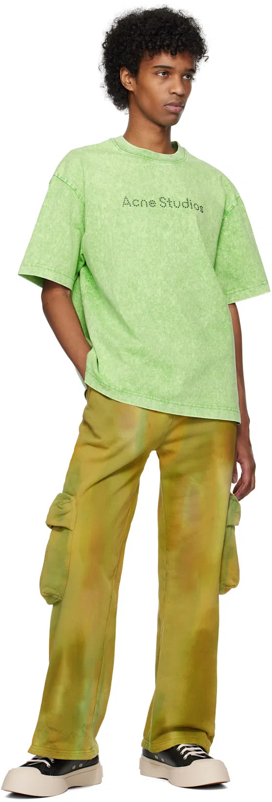 MARNI Black Nappa Leather Pablo Lace-up Sneakers