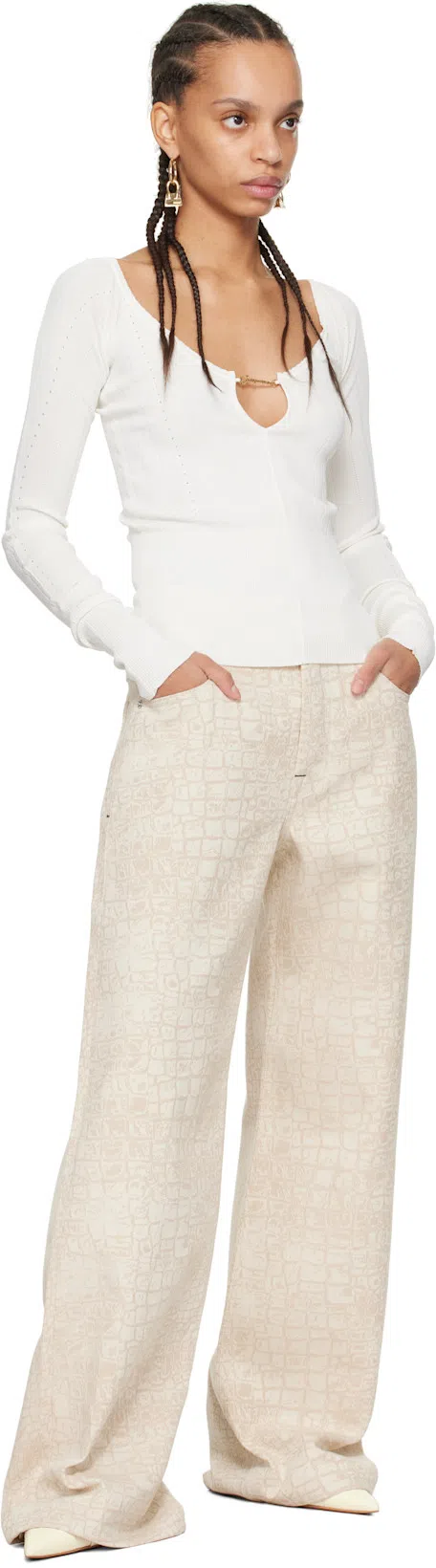 JACQUEMUS Le Haut Pralù In White