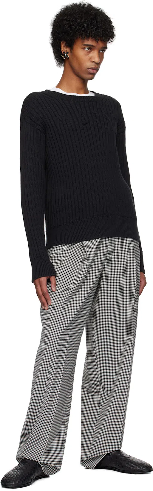 MARNI Men's Logo Patch T-shirt In White