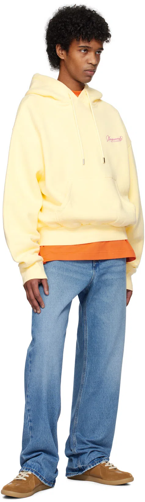 JACQUEMUS Orange 'the Haltères' T-shirt In 7az Athletic Club Or