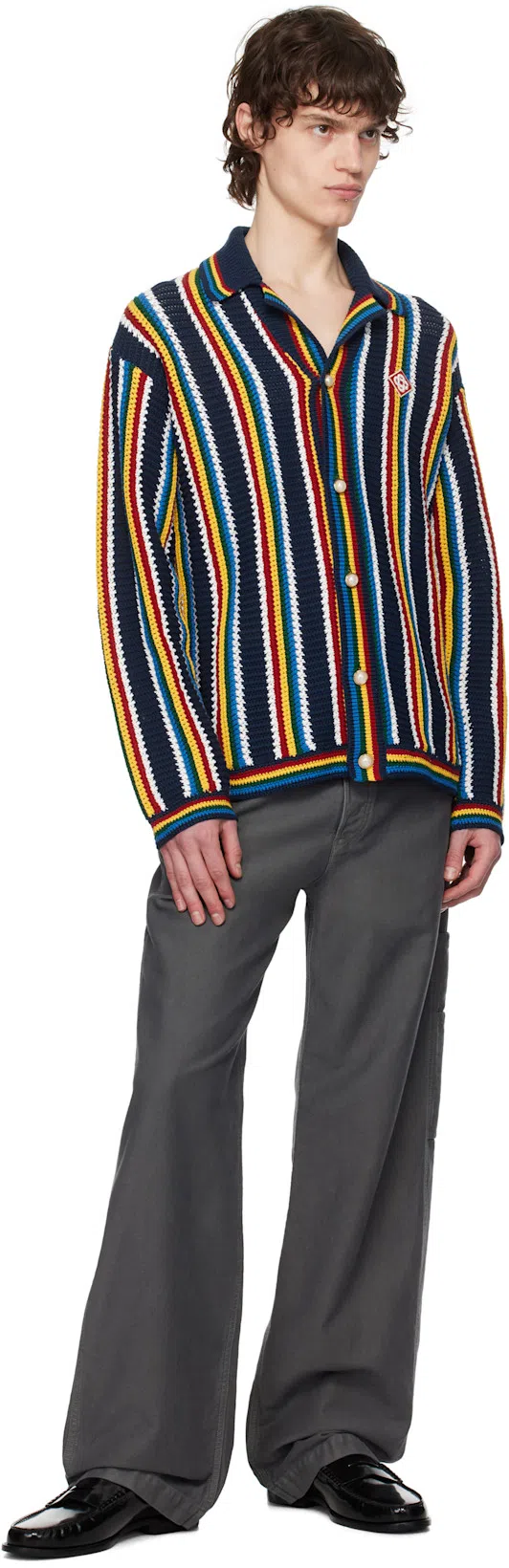 DRIES VAN NOTEN Gray Straight-leg Jeans In 802 Grey