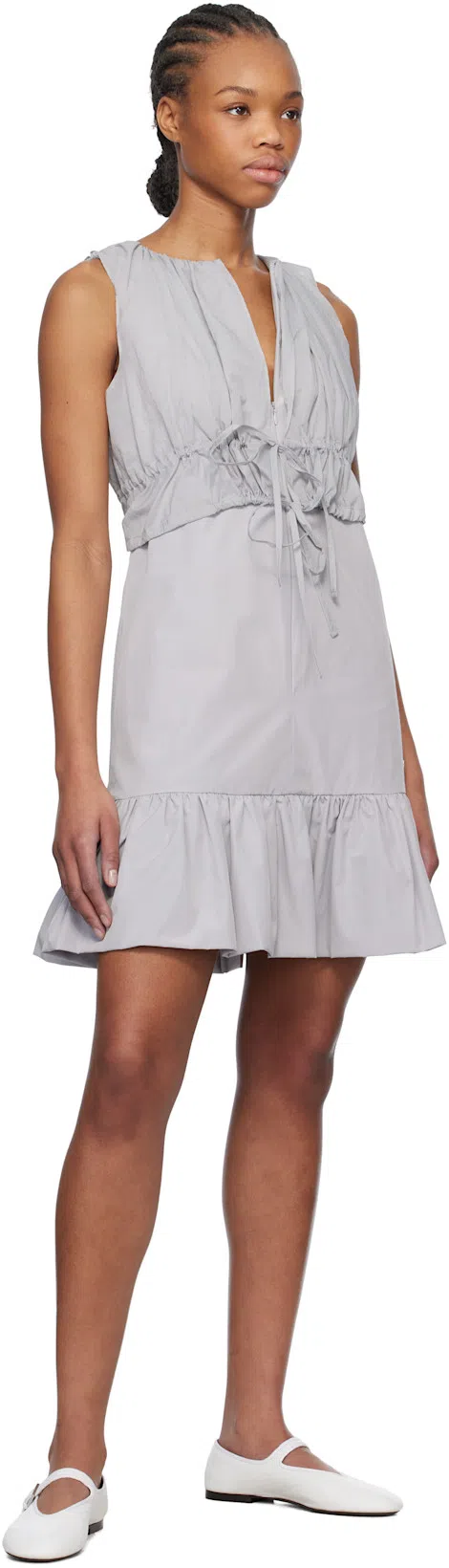 THE ROW Boheme Leather Mary Jane Ballerina Flats In Multi