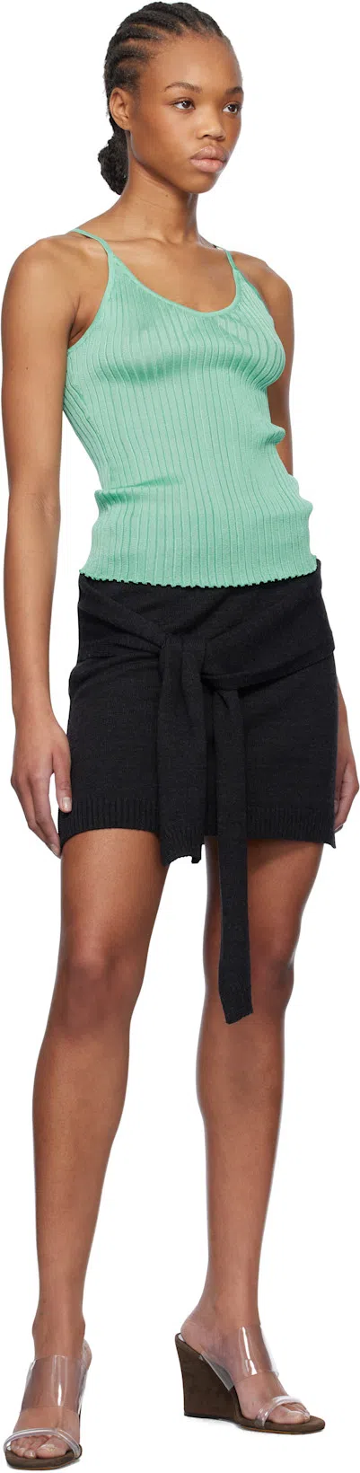 MARYAM NASSIR ZADEH Blue Blanca Tank Top In 752 Aquamarine