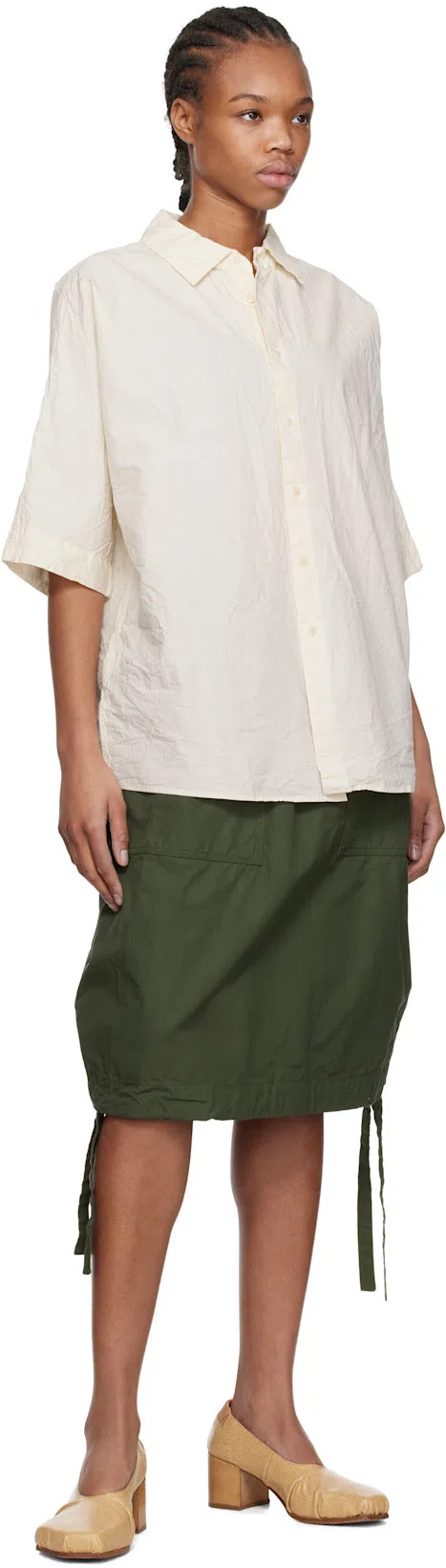 MAGLIANO Beige Kola Guantino Lizard Heels In 73 Beige