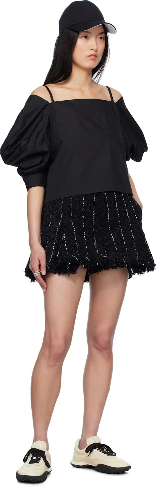 COURRÈGES Reedition Vinyl Cap With Ac Logo In Black