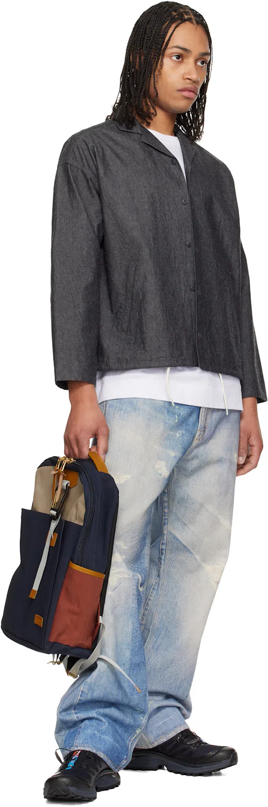 SALOMON Streamlined Black Sneakers With Rugged Outsole And Breathable Upper