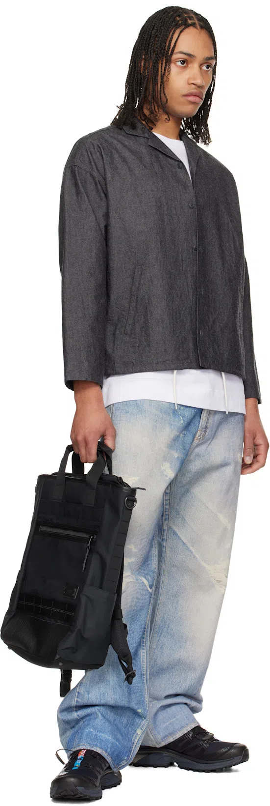 SALOMON Streamlined Black Sneakers With Rugged Outsole And Breathable Upper