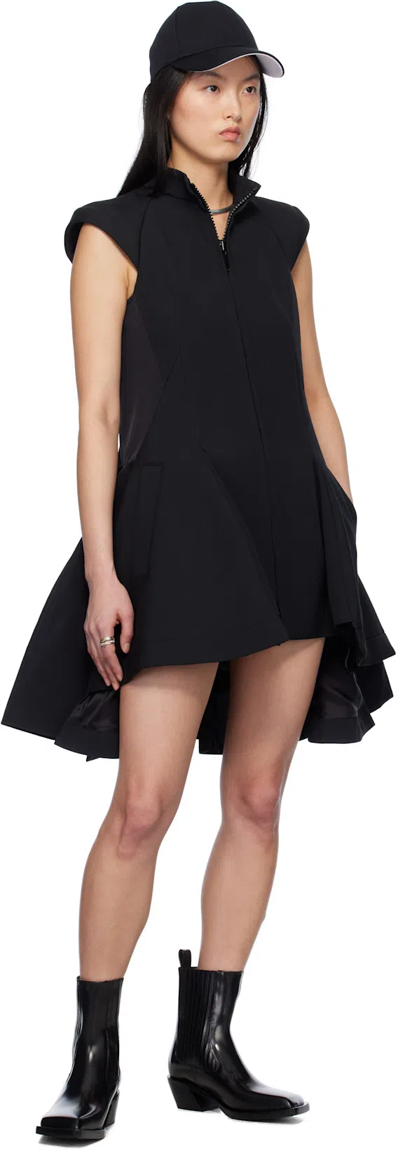 COURRÈGES Reedition Vinyl Cap With Ac Logo In Black