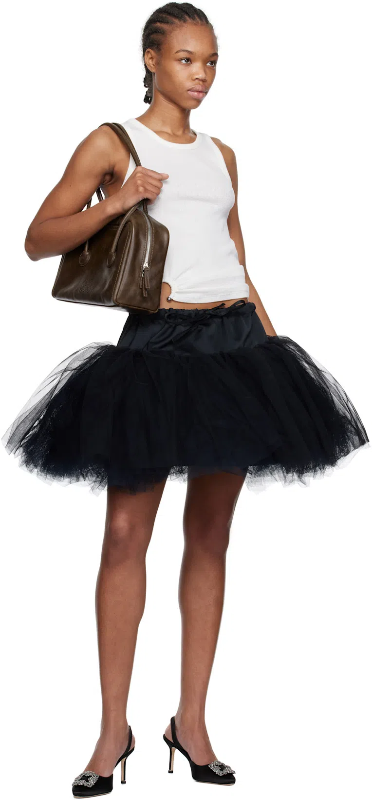 RABANNE Women's Cotton Tank Top In White