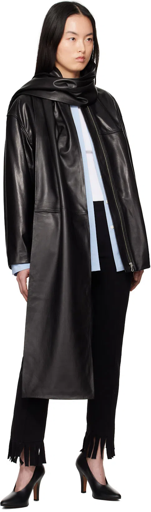 THE ROW 'prudens' Pointed Toe Pumps In Black