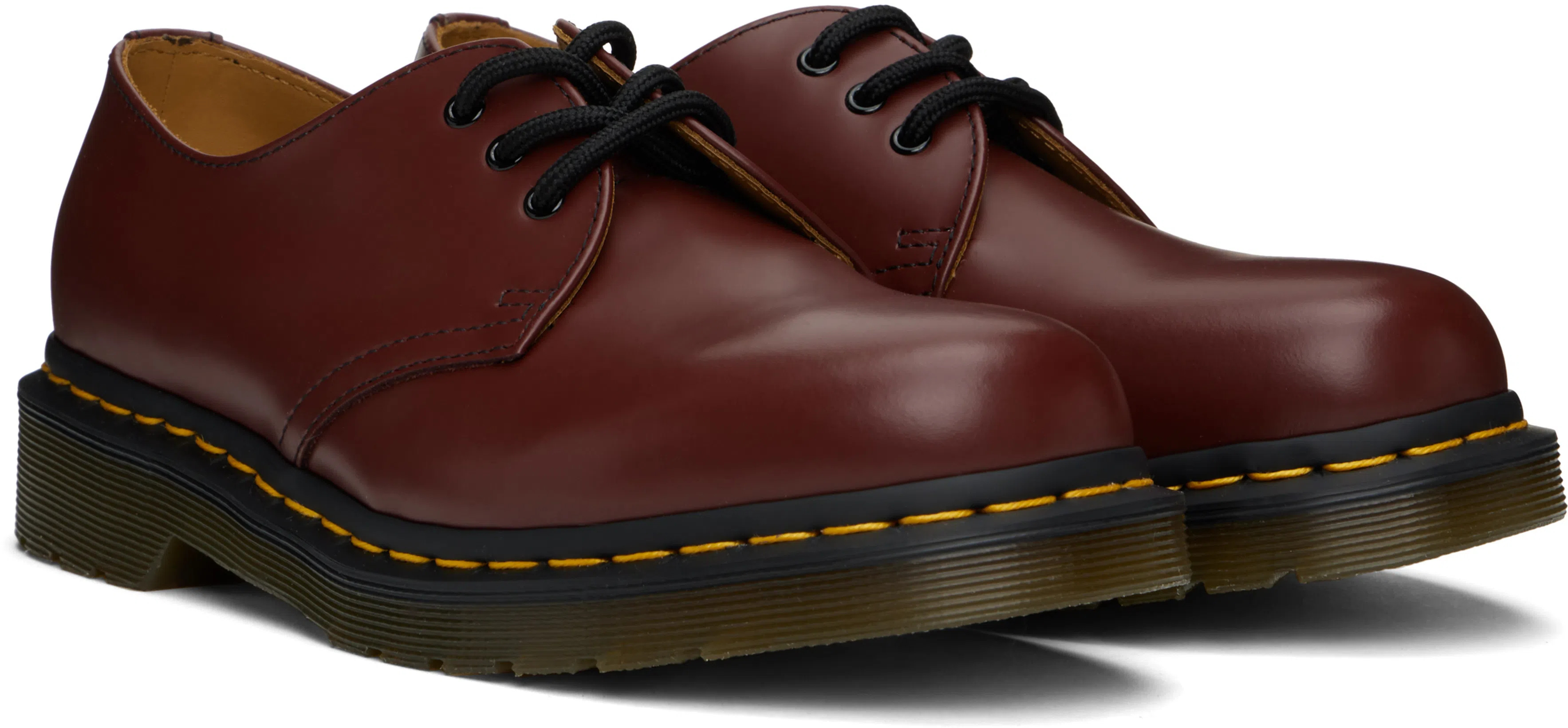DR. MARTENS Burgundy 1461 Smooth Leather Oxford Derbys