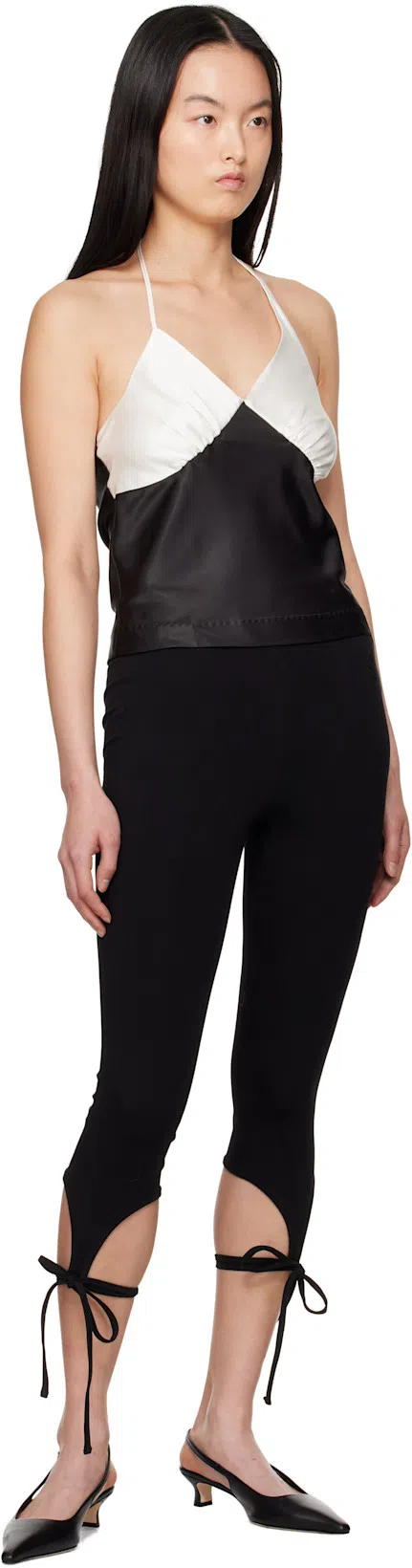 AEYDE Saba Buckled Patent-leather Slingback Pumps In Black