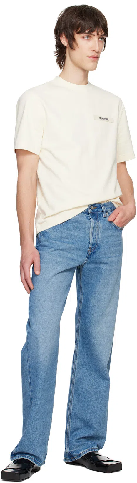 JACQUEMUS T-shirt Le T-shirt Gros-grain In White