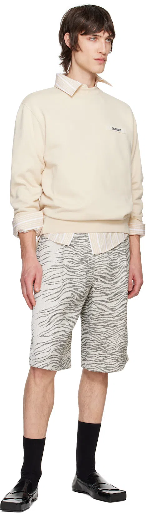 JACQUEMUS Cotton Sweatshirt In Neutral