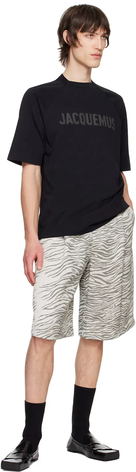 JACQUEMUS Short Sleeves T-shirts In Black