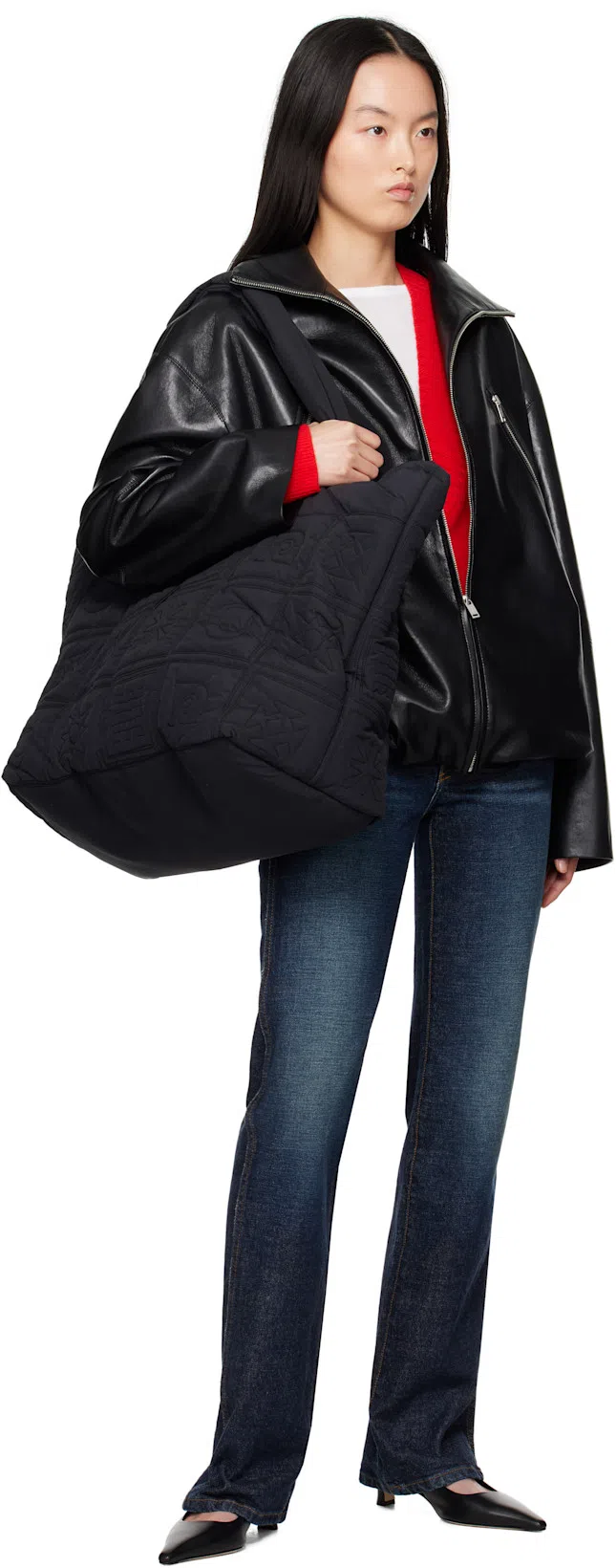 AEYDE Saba Buckled Patent-leather Slingback Pumps In Black