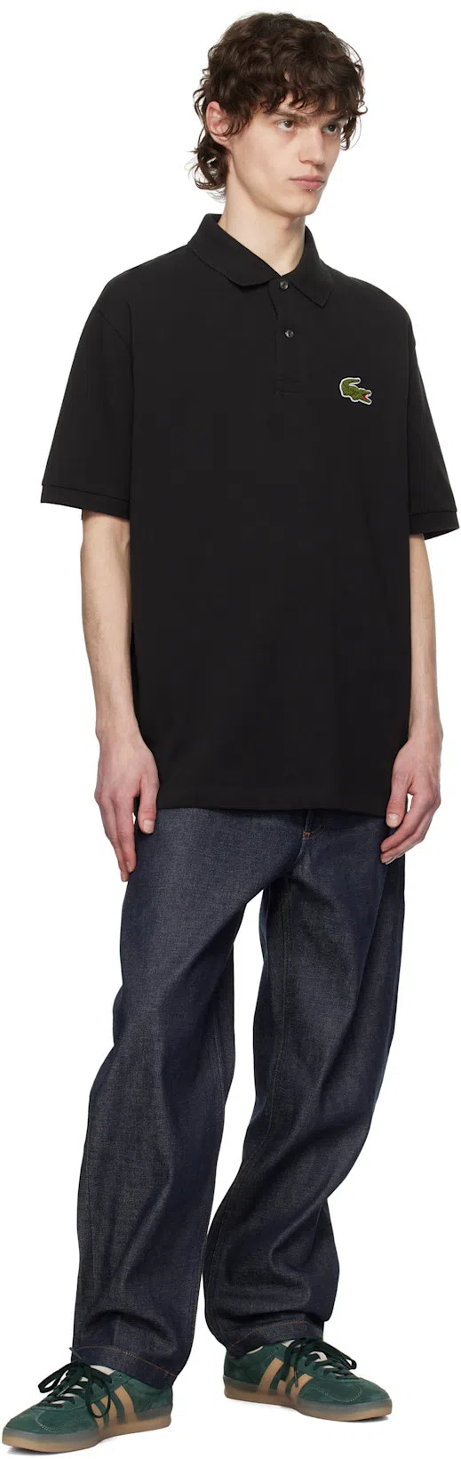 LACOSTE Classic Fit Original L.12.12 Polo Clothing In Black