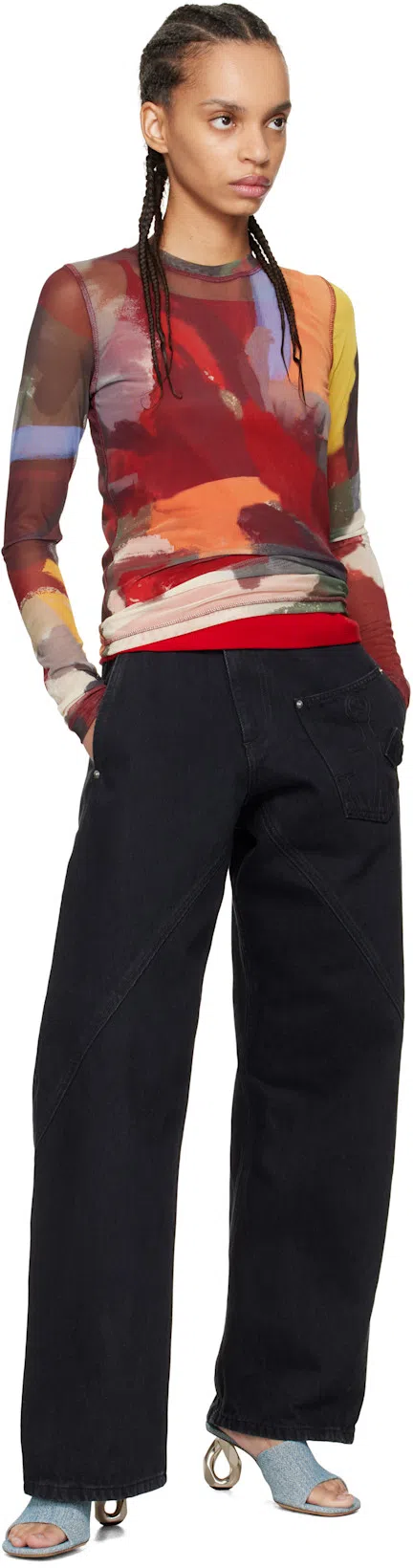 JW ANDERSON Underpinning Jersey In Green