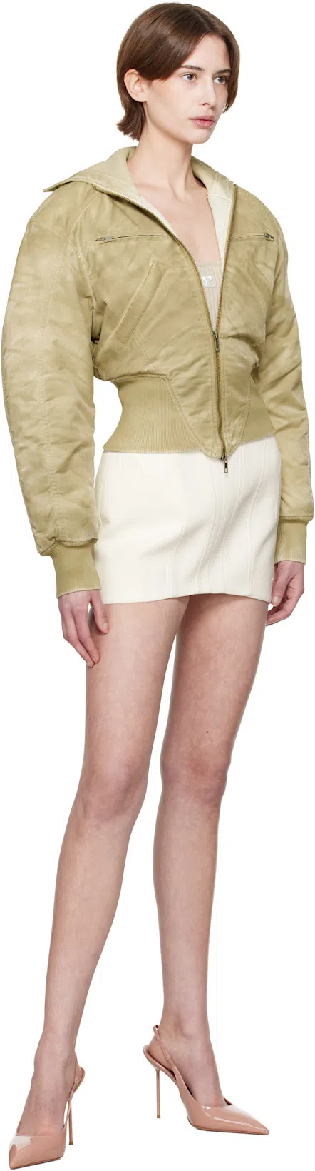 COURRÈGES Reedition Knit Tank Top In Brown