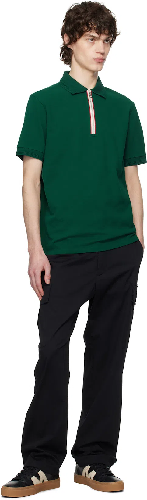 MONCLER Monaco2 Low-top Leather Sneakers In Gray