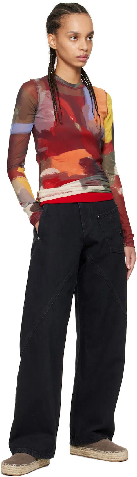 JW ANDERSON Underpinning Jersey In Green