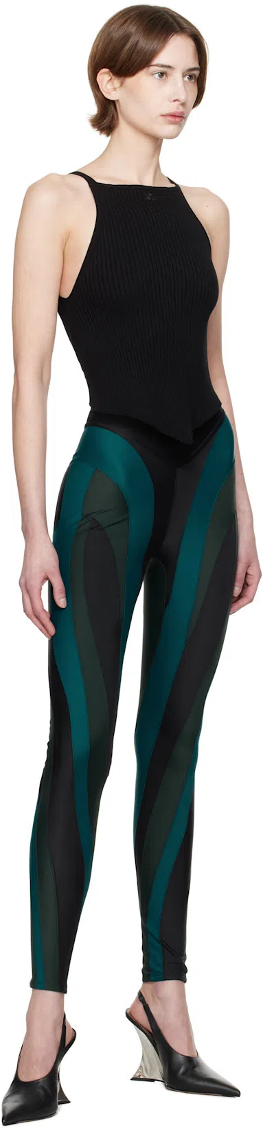 COURRÈGES Courreges "ribbed Knit Holistic Top In Brown