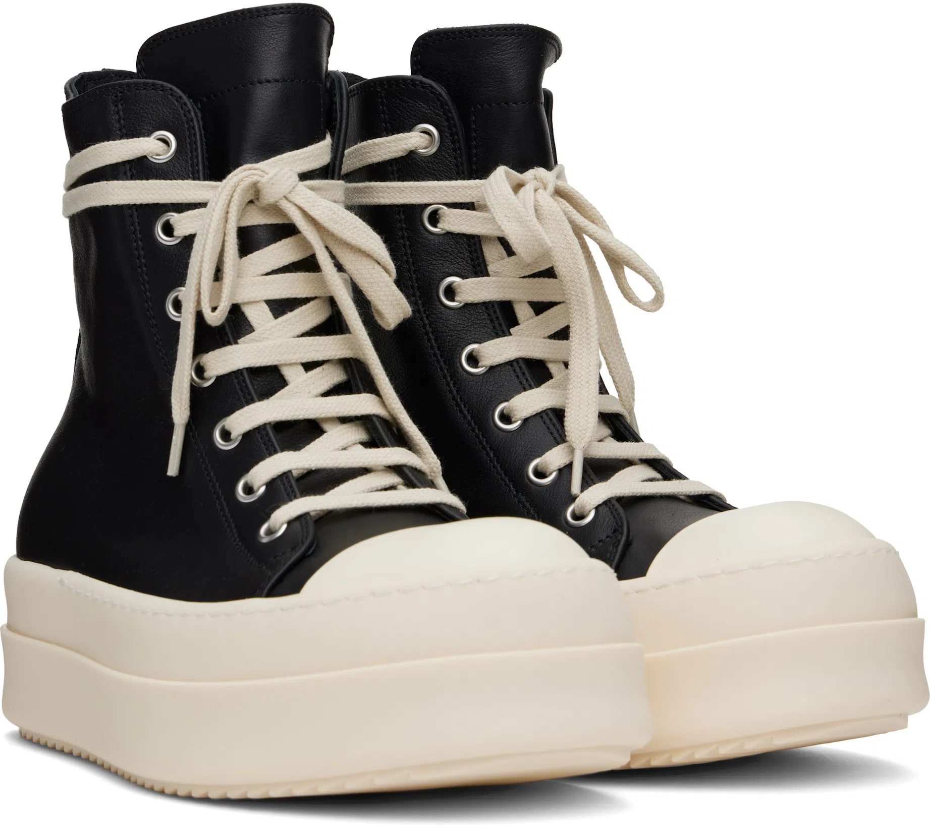RICK OWENS Hollywood Mega Bumper Sneakers In Black