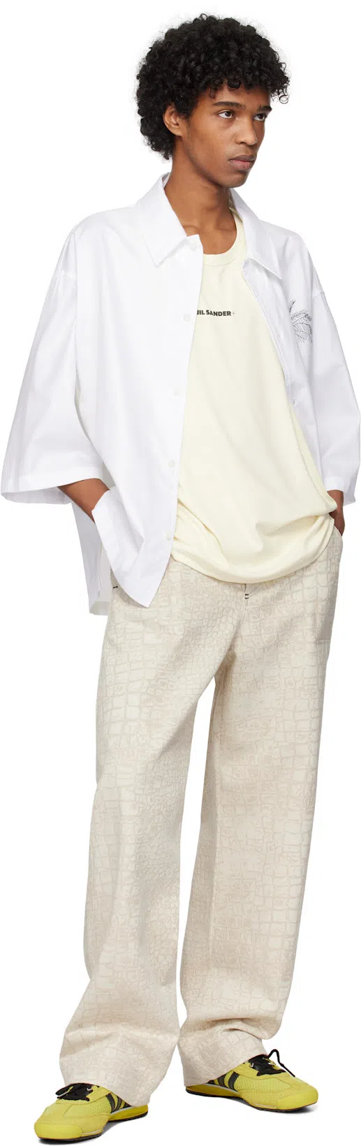 JACQUEMUS The Fernando De-nîmes Trousers In Beige