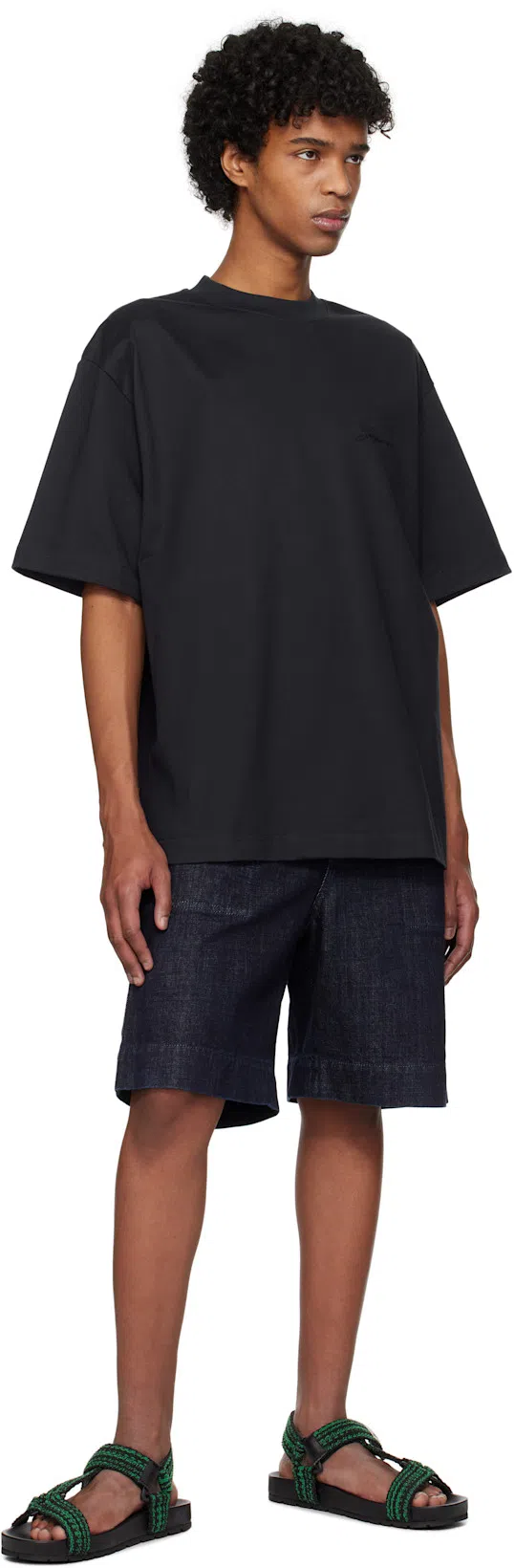 JACQUEMUS Black Logo T-shirt