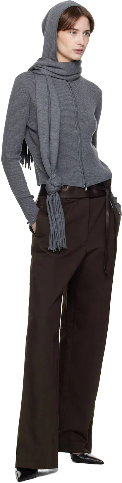 PROENZA SCHOULER Slash Slingback Pumps In Black