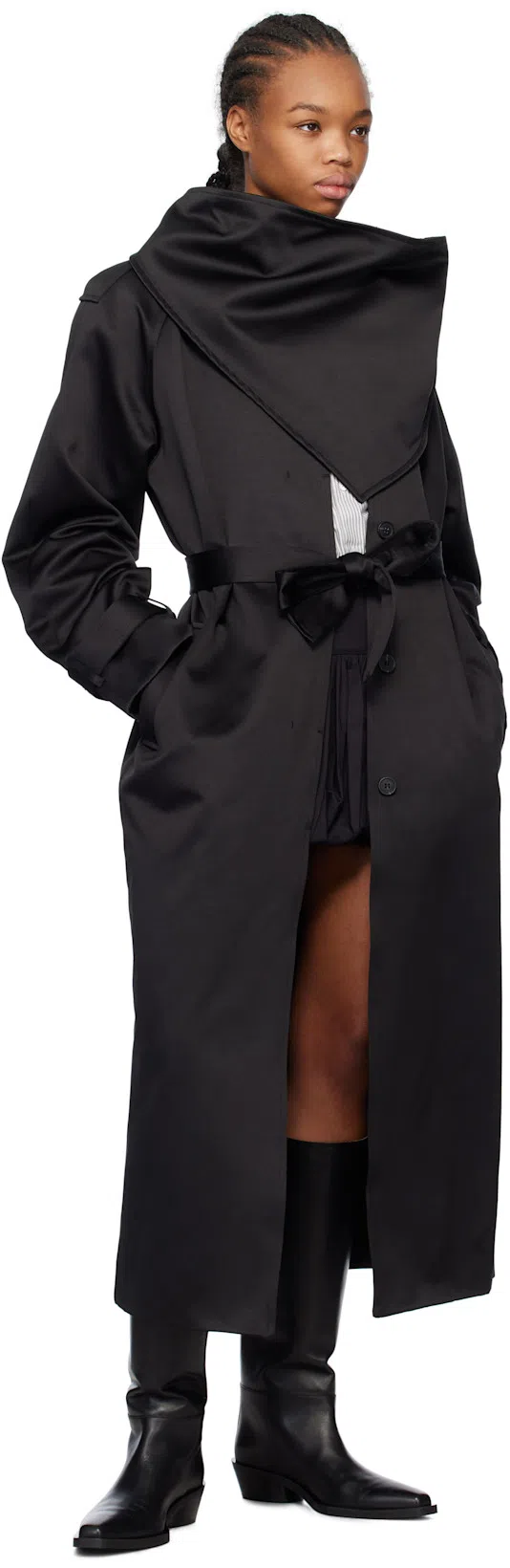 PROENZA SCHOULER Bronco Leather Tall Boots In Black