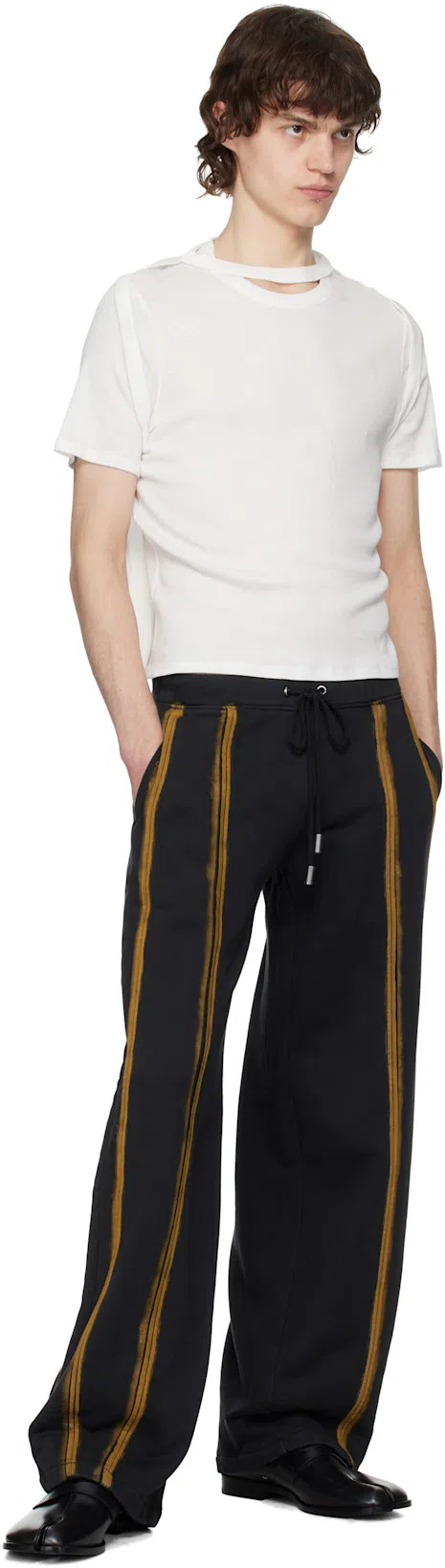 MAISON MARGIELA Leather Replica Sneakers In Purple