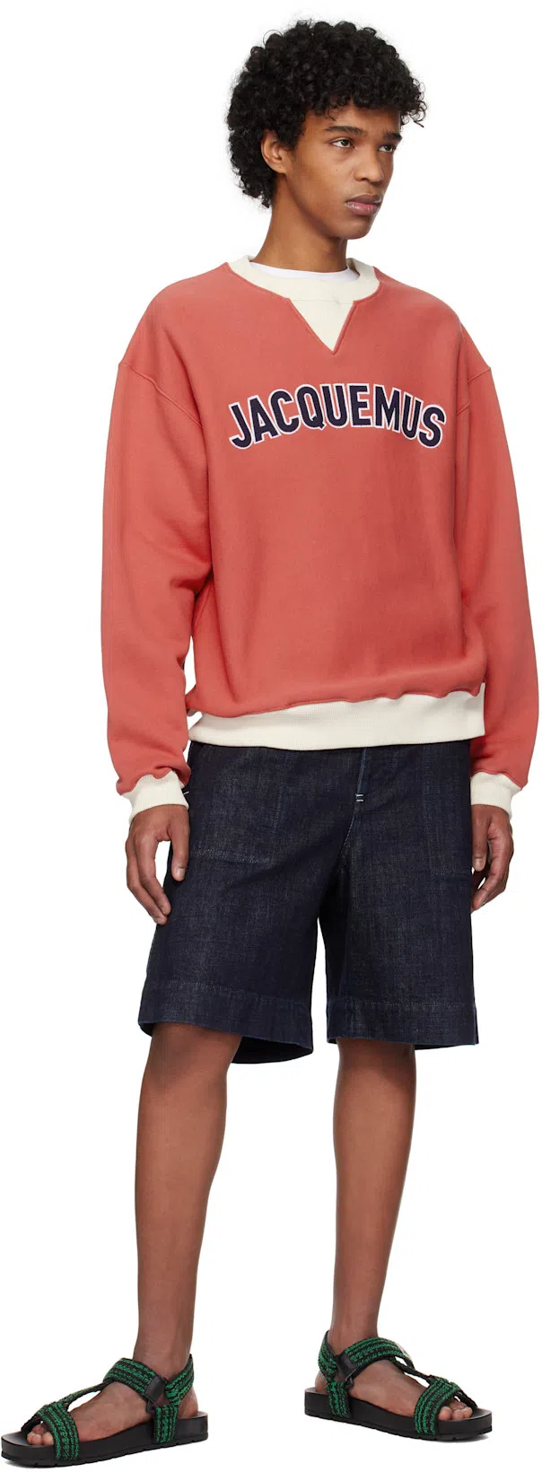 JACQUEMUS Baseball Sweatshirt In Multi-red