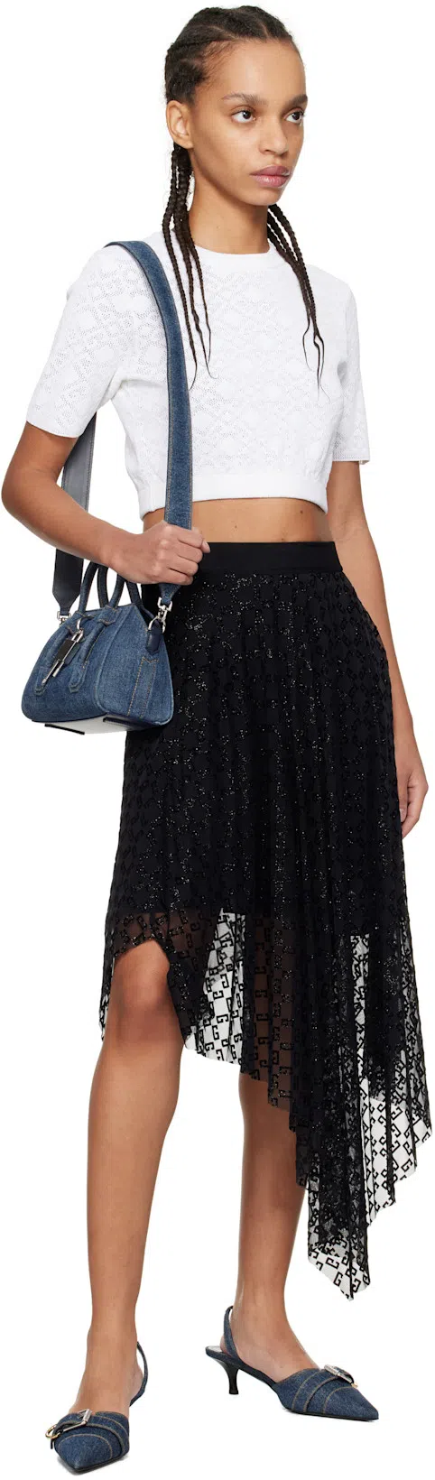 GIVENCHY Woman Pumps Blue Size 8 Textile Fibers In Animal Print