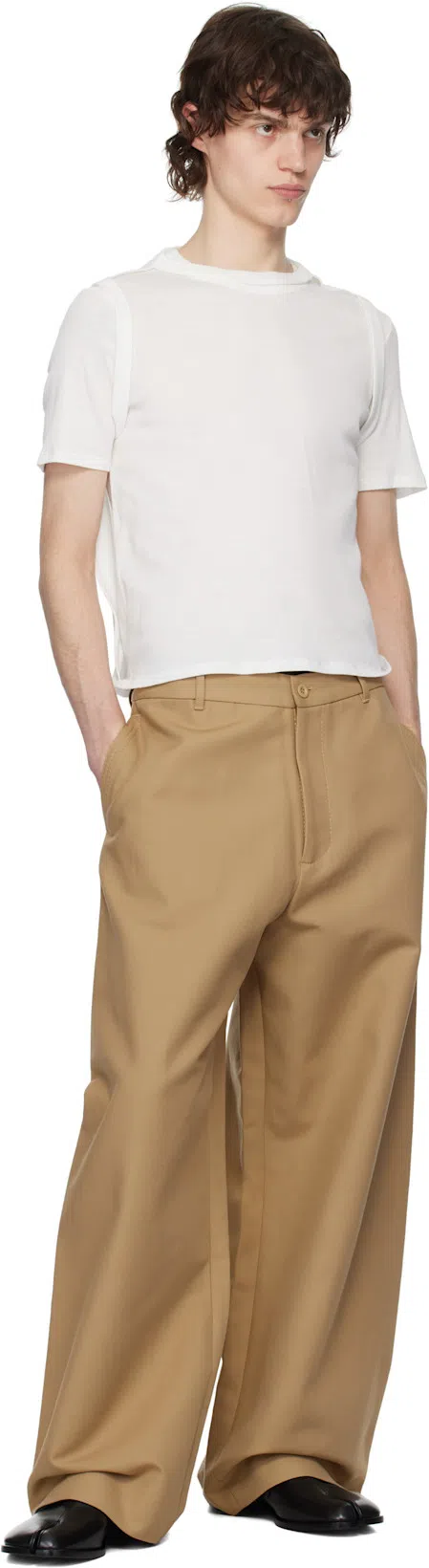 MAISON MARGIELA Leather Replica Sneakers In Purple