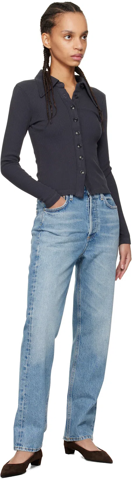 CITIZEN OF HUMANITY Citizens Of Humanity Blaine High Waist Ankle Straight Leg Jeans In Perri
