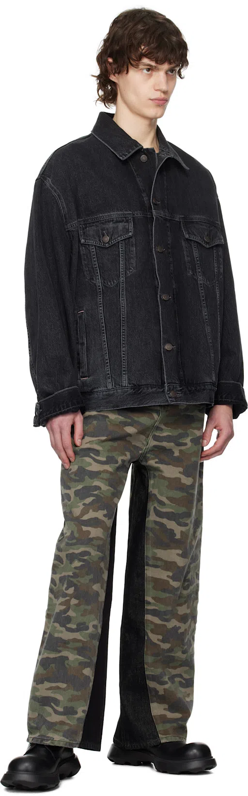 ACNE STUDIOS Robert Vintage Denim Jacket In Black