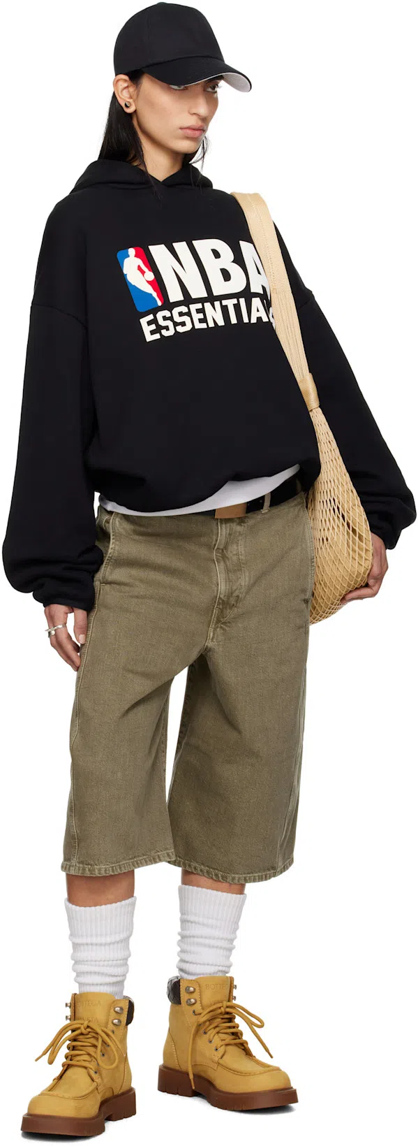 BOTTEGA VENETA Dry Stretch Cotton Ribbed Tank Top In Chalk