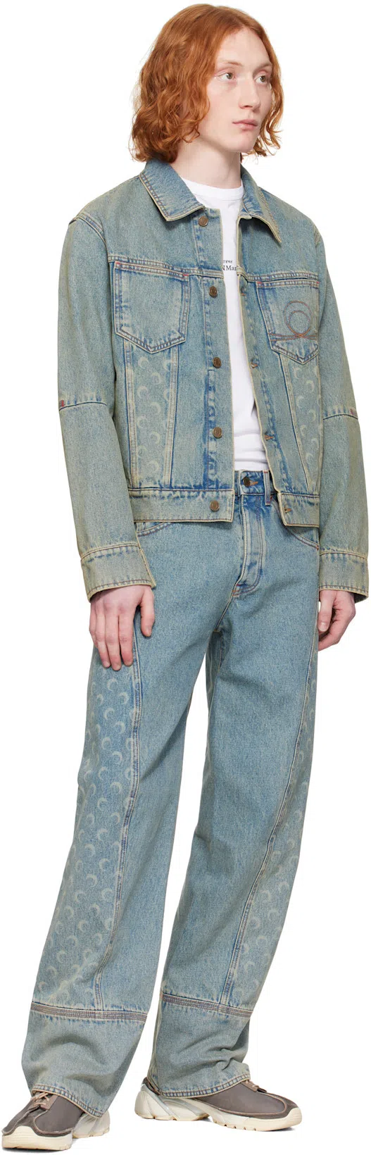 MAISON MARGIELA Distorted Logo T-shirt In White