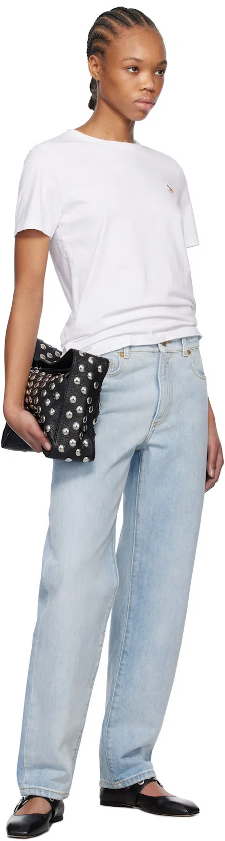 AEYDE Aeydē Uma Eyelet Nappa Leather Black