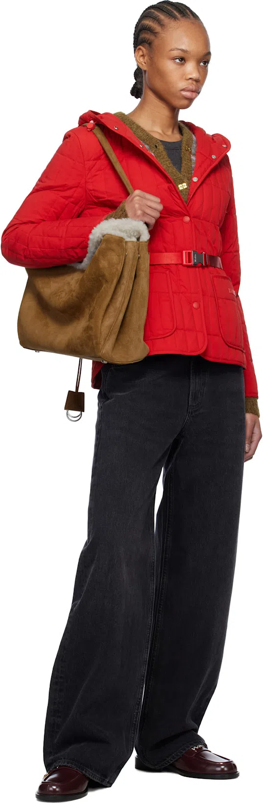 MARNI 20mm Leather Loafers In Burgundy