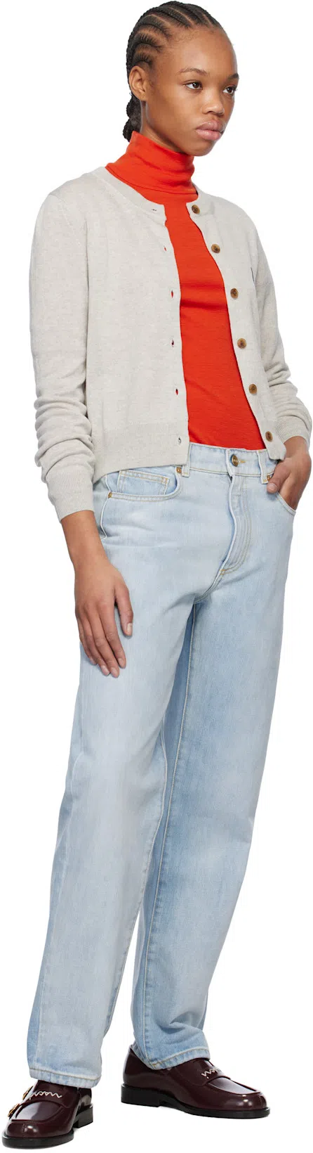 MARNI 20mm Leather Loafers In Burgundy