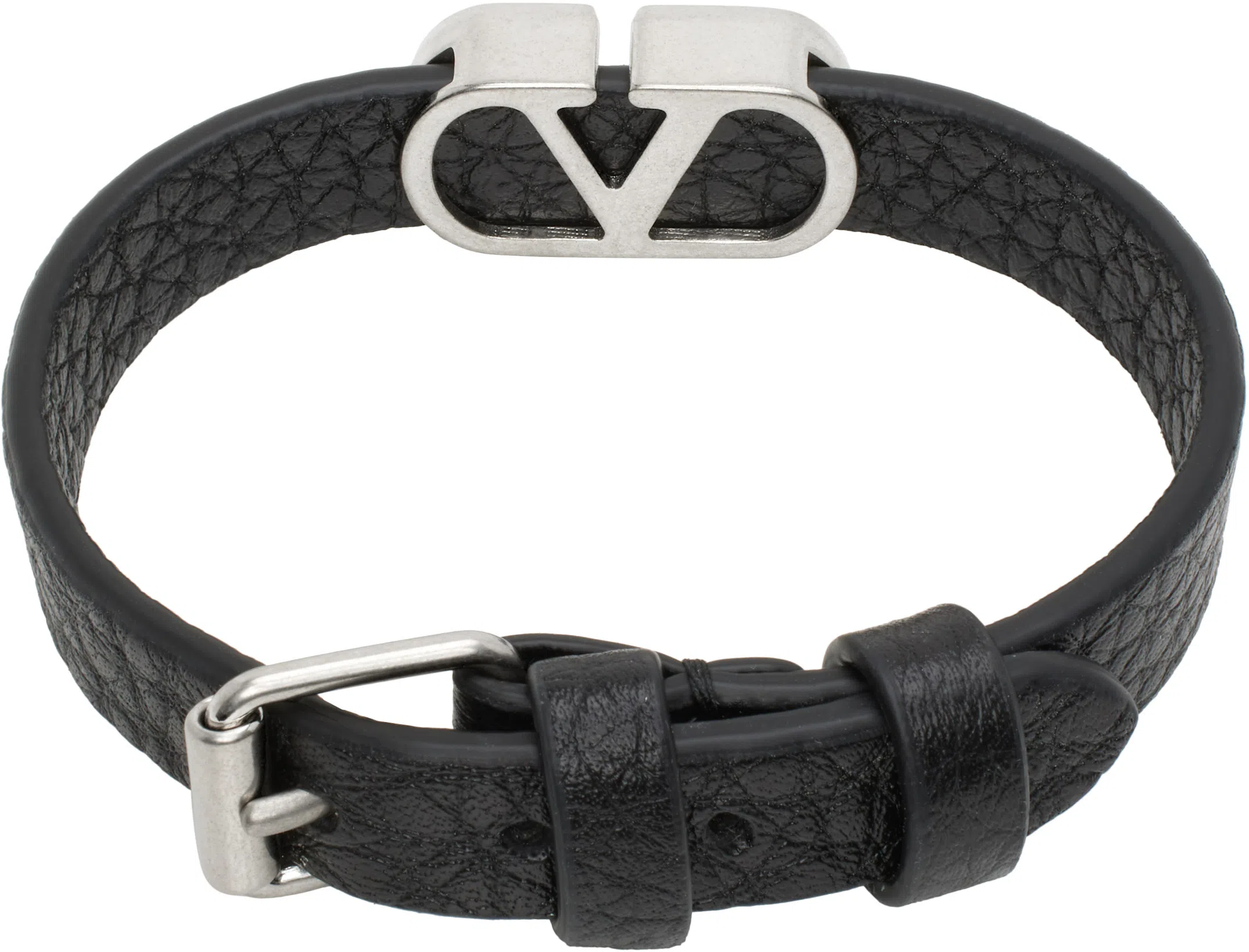 VALENTINO Cotton Piqué Polo Shirt With V-logo Patch In Neutral