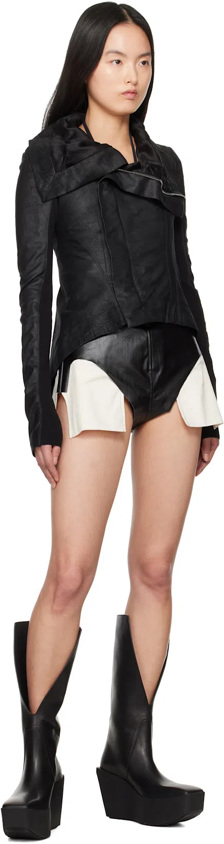 RICK OWENS Hollywood Prong Swimsuit In Black