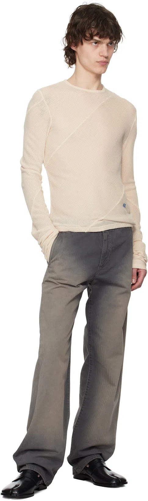 MAISON MARGIELA Leather Replica Sneakers In Purple