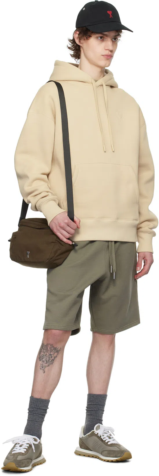 AMI ALEXANDRE MATTIUSSI Ami Paris Black Baseball Cap With Logo