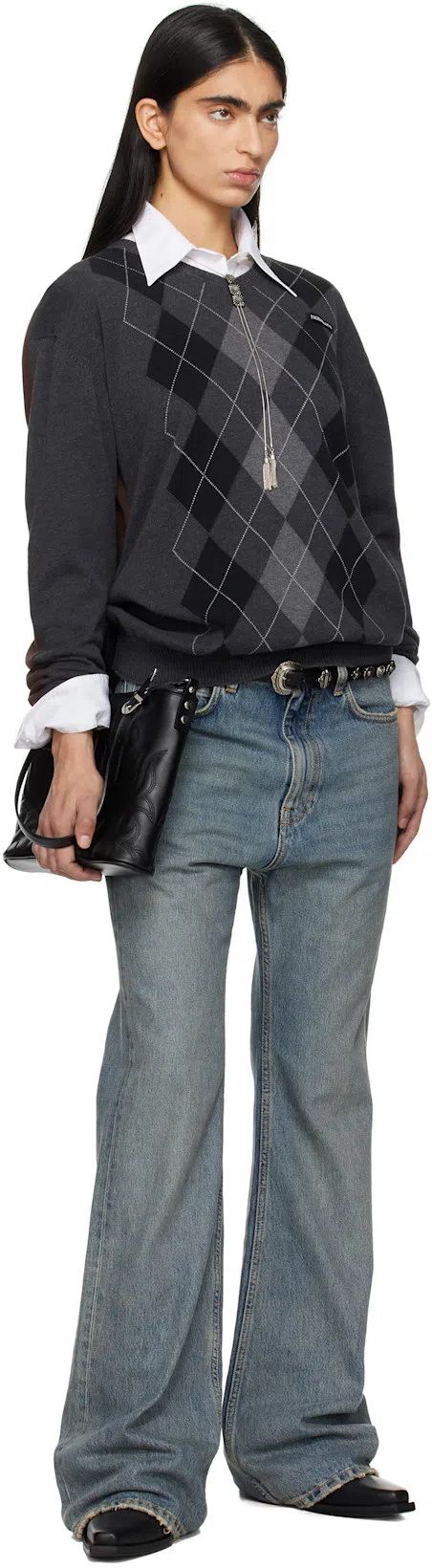 MFPEN White Readers Shirt In Sheer Check