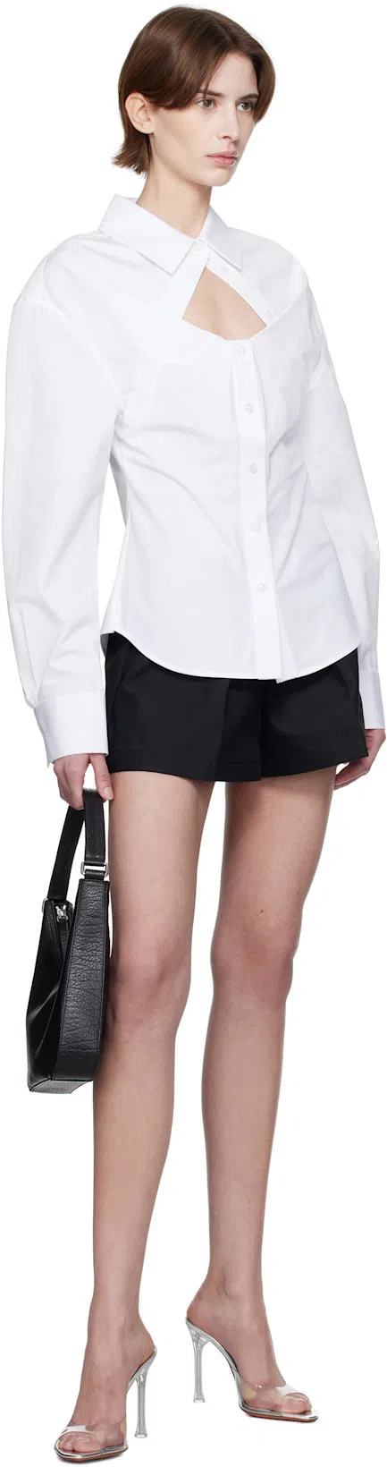 ALEXANDER WANG Women Safari Short With Exposed Zipper And Logo Elastic In Animal Print