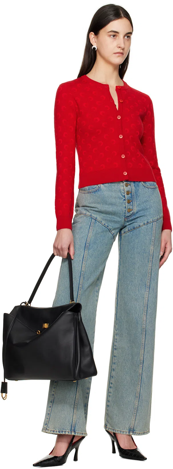 BALENCIAGA Rodeo Medium Smooth Leather Hand Bags In Black